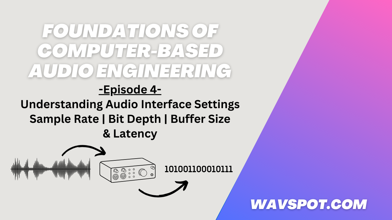 Pt.4 - Understanding Audio Interface Settings | Sample Rate, Bit Depth, Buffer Size, and Latency